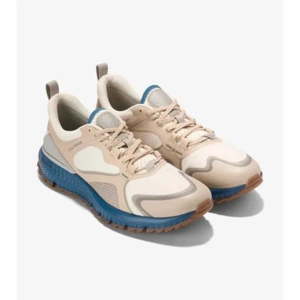 Cole Haan Zerogrand Overtake II Men’s Golf Shoe Ivory Blue NEW SZ 12